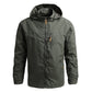 Klimveldjas Winddichte bovenkleding voor heren Waterdichte softshell tactische jas