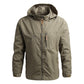 Klimveldjas Winddichte bovenkleding voor heren Waterdichte softshell tactische jas