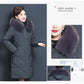 Warme Puffer Hooded Down Jacket voor dames