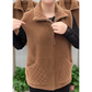 Dames Casual Revers Premium Faux Mink Fur Rits Vest