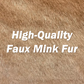 Dames Casual Revers Premium Faux Mink Fur Rits Vest