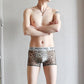 Herenboxershort met ultradunne Ice Silk Mesh print