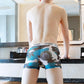 Herenboxershort met ultradunne Ice Silk Mesh print