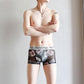 Herenboxershort met ultradunne Ice Silk Mesh print