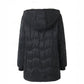 Warme Damesjas met Capuchon en Rits