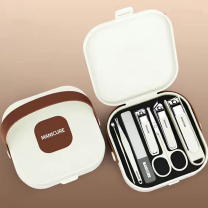 💥Uitverkoop 50% korting💥Draagbare 7-delige nagelknipper-manicureset✂️