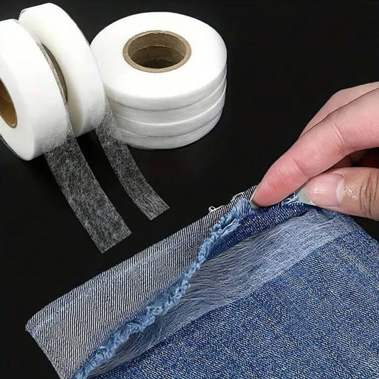 🔥Nieuwjaarsspecial-50% Korting💥Strijk-op dubbelzijdige Stofband voor het Naaien & DIY🍃