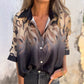 Knoopshirt met luipaardprint voor dames