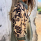 Knoopshirt met luipaardprint voor dames
