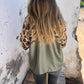 Knoopshirt met luipaardprint voor dames