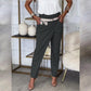 Vrouwen effen kleur onregelmatige casual broek