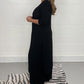 Dames Loose Split Long Top en Broek 2-Delige Set