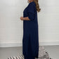 Dames Loose Split Long Top en Broek 2-Delige Set
