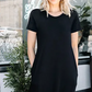 Casual Vrouwen Casual Korte Mouw Zak Split Maxi Dress