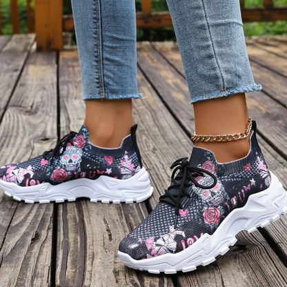 Ademende casual damesschoenen van mesh