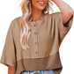 Casual Button Down Wafel Gebreide Top