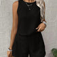 Casual dames broek 2-delige mouwloze top set
