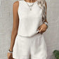 Casual dames broek 2-delige mouwloze top set