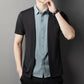 Heren Vals 2-delig Color Block Overhemd
