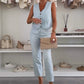 💥Elegante mouwloze top en broekset voor dames