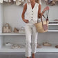 💥Elegante mouwloze top en broekset voor dames