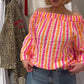 Comfortabel en ademend gestreept casual topje voor dames