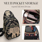 Boho Olifantenprint Crossbody Tas