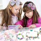 💫 NU 50% KORTING! 🎁 Set voor het maken van bedelarmbanden - inclusief kralen en gereedschap, creatief plezier voor kinderen/volwassenen, perfect cadeau-idee 👧📦