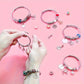 💫 NU 50% KORTING! 🎁 Set voor het maken van bedelarmbanden - inclusief kralen en gereedschap, creatief plezier voor kinderen/volwassenen, perfect cadeau-idee 👧📦