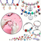 💫 NU 50% KORTING! 🎁 Set voor het maken van bedelarmbanden - inclusief kralen en gereedschap, creatief plezier voor kinderen/volwassenen, perfect cadeau-idee 👧📦