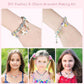 💫 NU 50% KORTING! 🎁 Set voor het maken van bedelarmbanden - inclusief kralen en gereedschap, creatief plezier voor kinderen/volwassenen, perfect cadeau-idee 👧📦