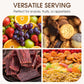 Afneembaar verdeeld dienblad voor snacks