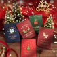 Vrolijke kerstkaart met envelop