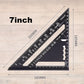 🔧 Houtbewerkings Driehoek Liniaal 7-12 Inch - Precisie & Duurzaamheid Voor Elke Houtproject!