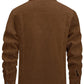 Heren corduroy jas, sherpa gevoerd, cargojas, katoen, omgeslagen kraag, winter, warm, casual, werkjas met 5 zakken