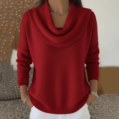 Elegante, comfortabele trui met colkraag voor dames