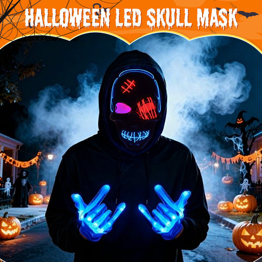 💀🎃Halloween LED-schedelmasker -👏Meest populair in 2025!