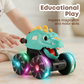 🦖 HOT! Press & Go Dinosaurus Auto + Lichtjes 🚗 –50% Korting 🎁 Kids Must-Have!
