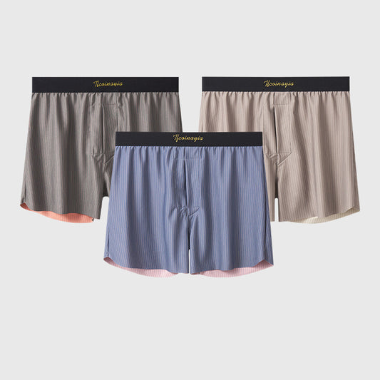 Tweekleurig gestreept ondergoed voor heren