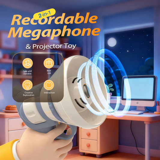 2-in-1 opneembare megafoon en projector speelgoed