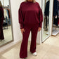 2-delige set van sweatshirt en broek in plus size voor dames