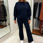 2-delige set van sweatshirt en broek in plus size voor dames