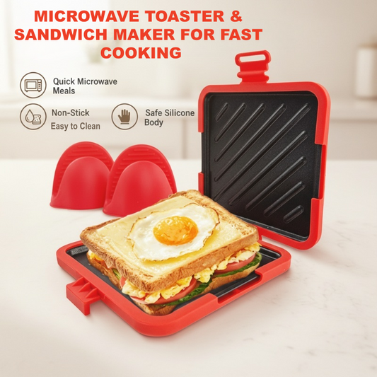 🔥 56% korting ⏰ 3-in-1 tosti-ijzer – geschikt voor magnetron, oven en grill! Antiaanbaklaag, compact en vaatwasmachinebestendig 🥪⚡